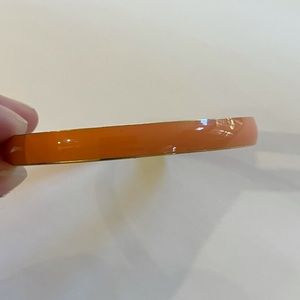 J crew orange and gold enamel bangle